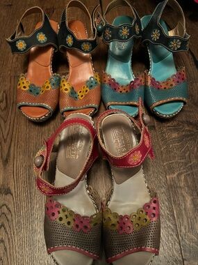 L'Artiste by Spring Step Jive Sandals- 3 pairs - size 40